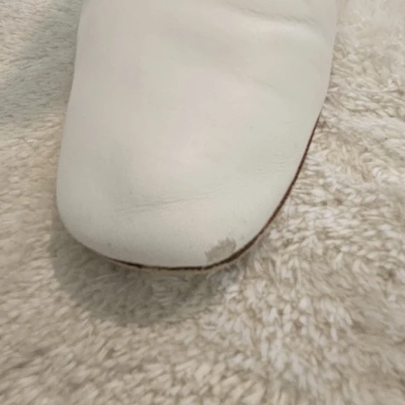 Jeffrey Campbell White Ankle Boots Clear Block Heel Size 9 70s Avant Garde Retro - Picture 11 of 15